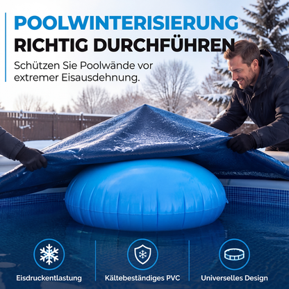 ❄️ Rundes aufblasbares Luftkissen | Winter‑Schutz für Ihren Pool! ✨ Einfache Pool‑Winterfestmachung
