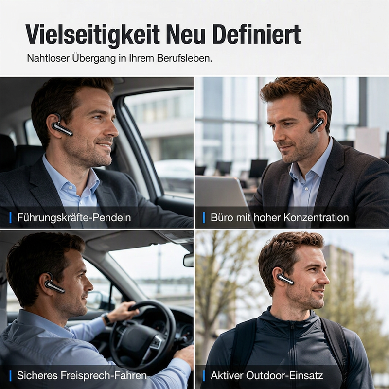 📢📢40% RABATT !!⏰Wasserdichtes Bluetooth-Headset für den täglichen Gebrauch