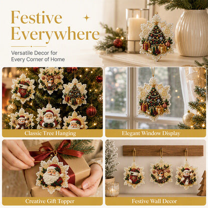 🎄 KAUFE 1, ERHALTE 1 GRATIS! 💎 DIY Diamant-Weihnachtsanhänger – 6 Stück zum Aufhängen ✨