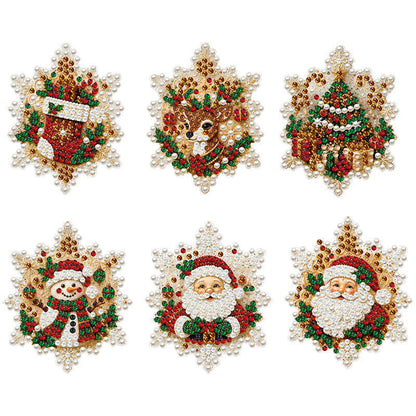 🎄 KAUFE 1, ERHALTE 1 GRATIS! 💎 DIY Diamant-Weihnachtsanhänger – 6 Stück zum Aufhängen ✨