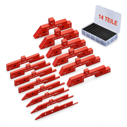 📐 50% RABATT!  Einstellblöcke für Holzarbeiten – Aluminium, präzise & schnelle Kalibrierung ✨
