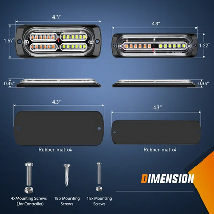 🚛 50% RABATT! 💡 Ultraflache LED-Blitzleuchten – Für LKWs, hell & langlebig ✨