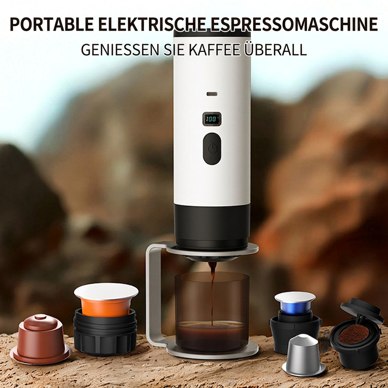 📢📢50% RABATT !!⏰Tragbare Espressomaschine für Reisen