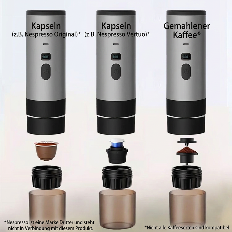 📢📢50% RABATT !!⏰Tragbare Espressomaschine für Reisen