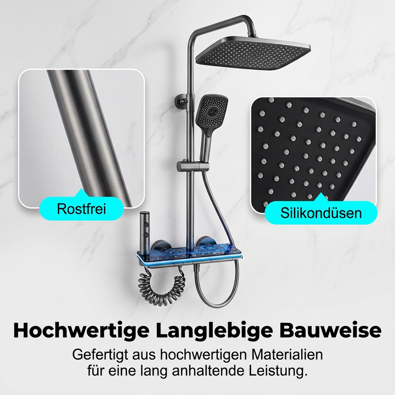 🚿 50% RABATT! 💡 Regenduschen-System – LED-Digitalanzeige & modernes Design ✨