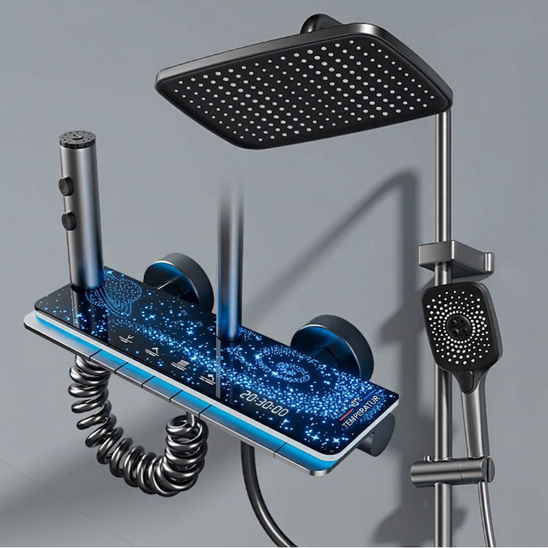 🚿 50% RABATT! 💡 Regenduschen-System – LED-Digitalanzeige & modernes Design ✨