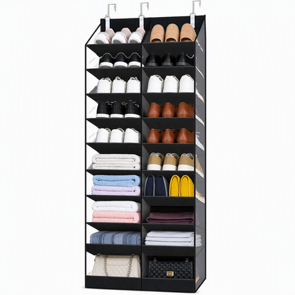 🚪🗂️ Über der Tür hängender Vlies-Organizer mit 20 Netztaschen ✨ Große Kapazität für Ihre Haushaltsaufbewahrung