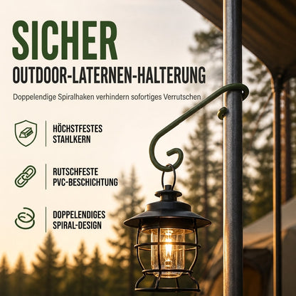 ⛺ S-förmiger Metallhaken für Lampen | Ideal für Outdoor & Camping