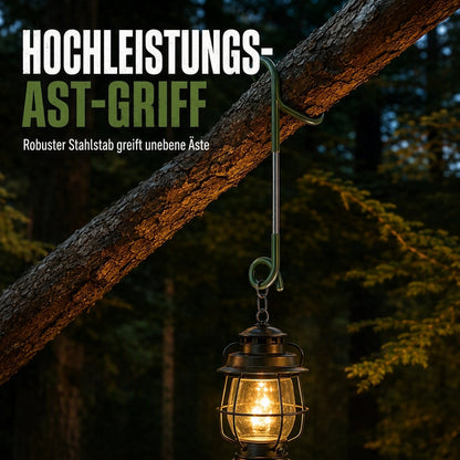 ⛺ S-förmiger Metallhaken für Lampen | Ideal für Outdoor & Camping
