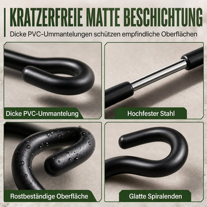 ⛺ S-förmiger Metallhaken für Lampen | Ideal für Outdoor & Camping