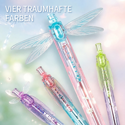 🦋 Einziehbarer Dragonfly-Gelstift ✍️ | Glatte Schrift & Einhandbedienung