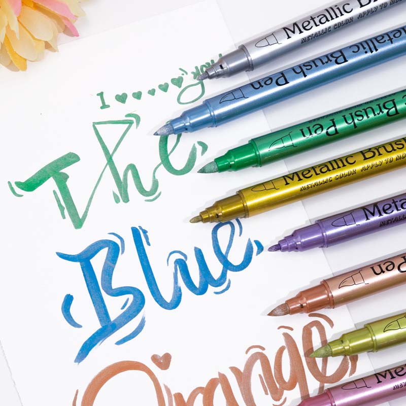 ✨ Metallic-Marker-Set | Strahlende leuchtende Farben für Kunst & Basteln ✨