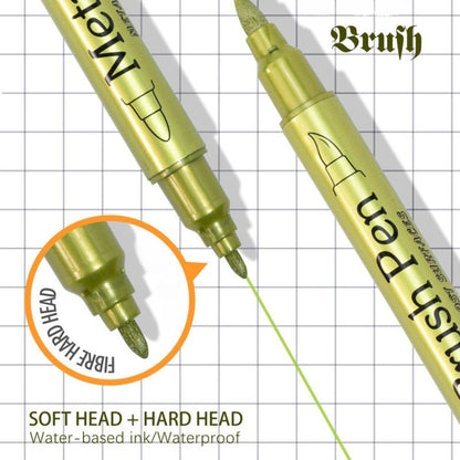 ✨ Metallic-Marker-Set | Strahlende leuchtende Farben für Kunst & Basteln ✨
