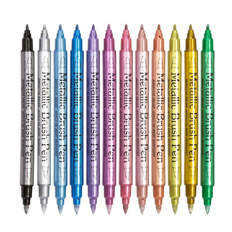 ✨ Metallic-Marker-Set | Strahlende leuchtende Farben für Kunst & Basteln ✨