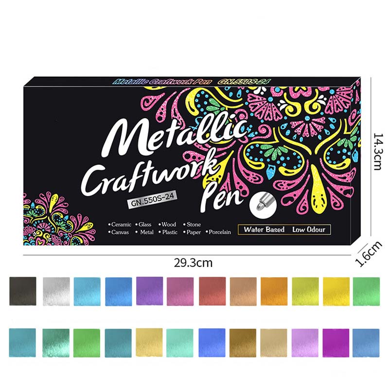 ✨ Metallic-Marker-Set | Strahlende leuchtende Farben für Kunst & Basteln ✨