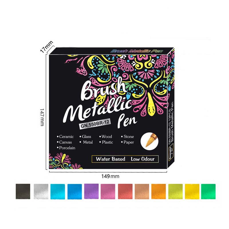 ✨ Metallic-Marker-Set | Strahlende leuchtende Farben für Kunst & Basteln ✨