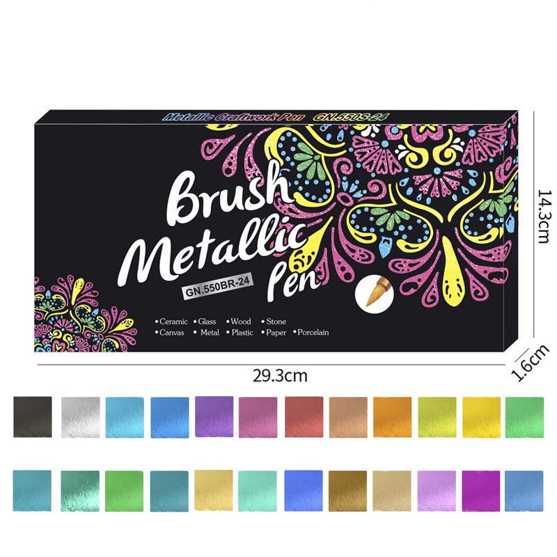 ✨ Metallic-Marker-Set | Strahlende leuchtende Farben für Kunst & Basteln ✨