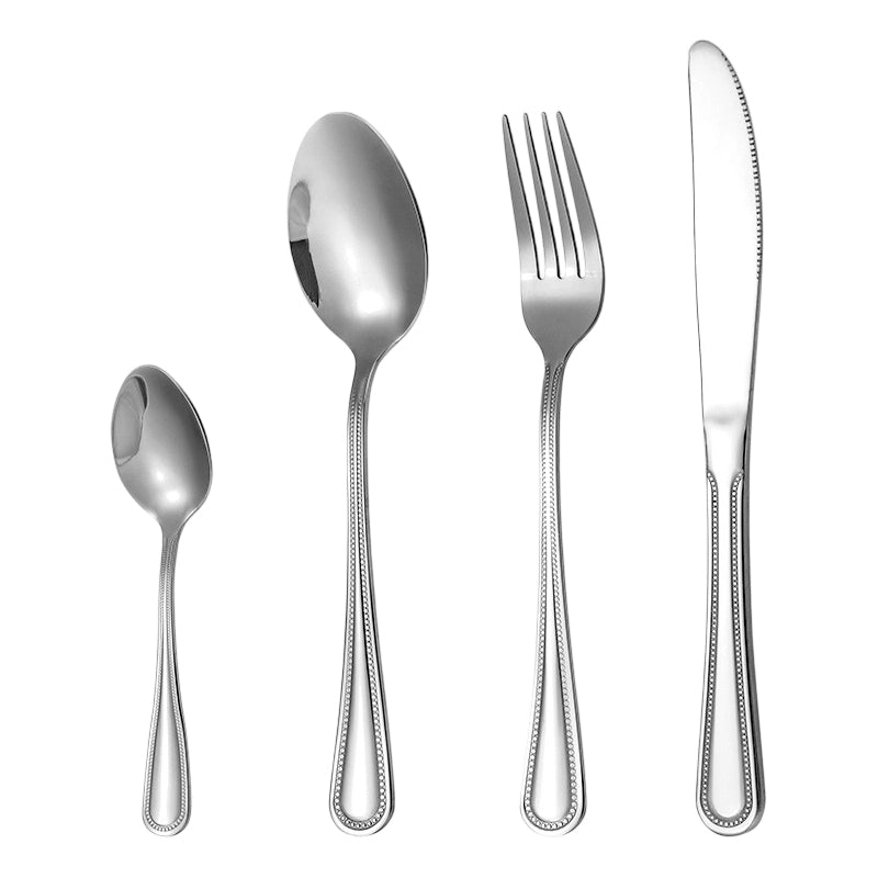 🔥 4-teiliges Edelstahl Besteckset 🍴 | Robustes Essbesteck für den täglichen Gebrauch