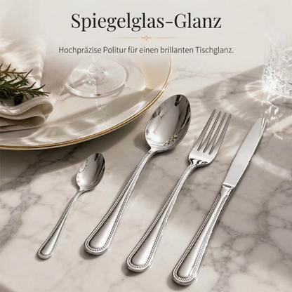 🔥 4-teiliges Edelstahl Besteckset 🍴 | Robustes Essbesteck für den täglichen Gebrauch