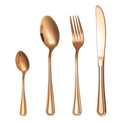 🔥 4-teiliges Edelstahl Besteckset 🍴 | Robustes Essbesteck für den täglichen Gebrauch