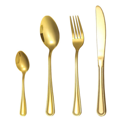 🔥 4-teiliges Edelstahl Besteckset 🍴 | Robustes Essbesteck für den täglichen Gebrauch