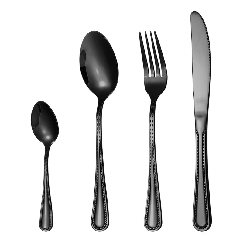 🔥 4-teiliges Edelstahl Besteckset 🍴 | Robustes Essbesteck für den täglichen Gebrauch