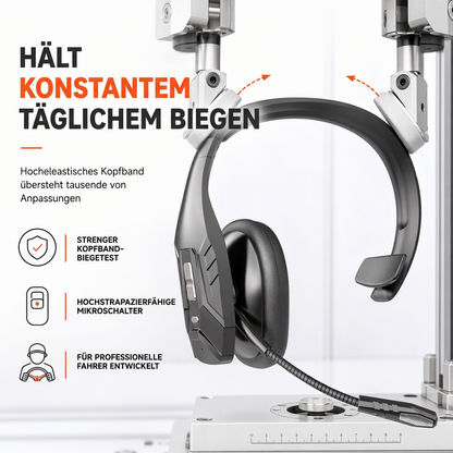 🔥 ENC Geräuschunterdrückung Bluetooth Headset 🎧 Drahtlos mit automatischer Kopplung | Ideal für Callcenter-Mitarbeiter, Kundenservice & Lkw-Fahrer