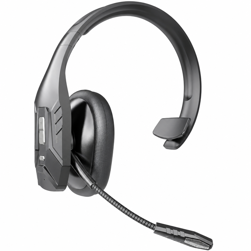 🔥 ENC Geräuschunterdrückung Bluetooth Headset 🎧 Drahtlos mit automatischer Kopplung | Ideal für Callcenter-Mitarbeiter, Kundenservice & Lkw-Fahrer