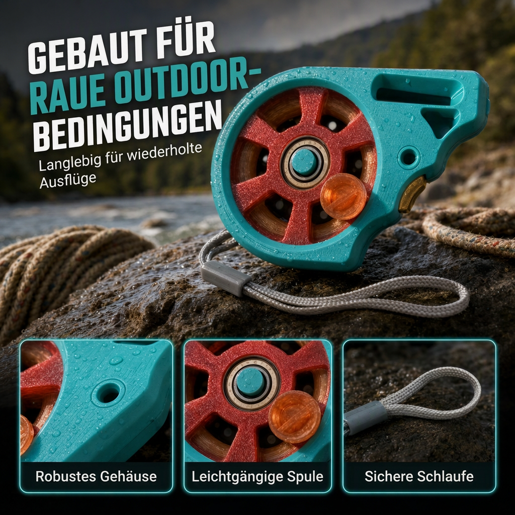 🔥 Kompaktes Taschen-Angelgerät 🎣 Stangenloses, tragbares Angelrollengerät für Angeltouren