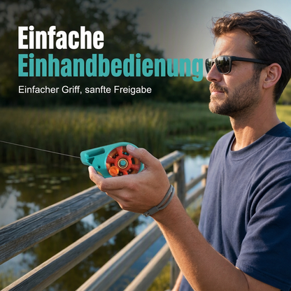 🔥 Kompaktes Taschen-Angelgerät 🎣 Stangenloses, tragbares Angelrollengerät für Angeltouren