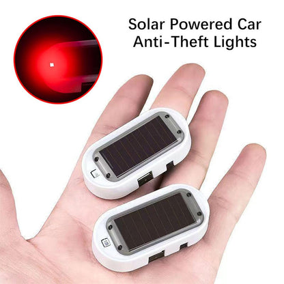 🚗 Solar-Dummy-Alarm mit LED-Blinklicht – Lichtsensor, simuliert Alarmanlage, für Auto & Innenraum