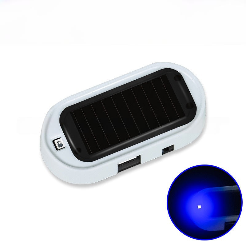 🚗 Solar-Dummy-Alarm mit LED-Blinklicht – Lichtsensor, simuliert Alarmanlage, für Auto & Innenraum