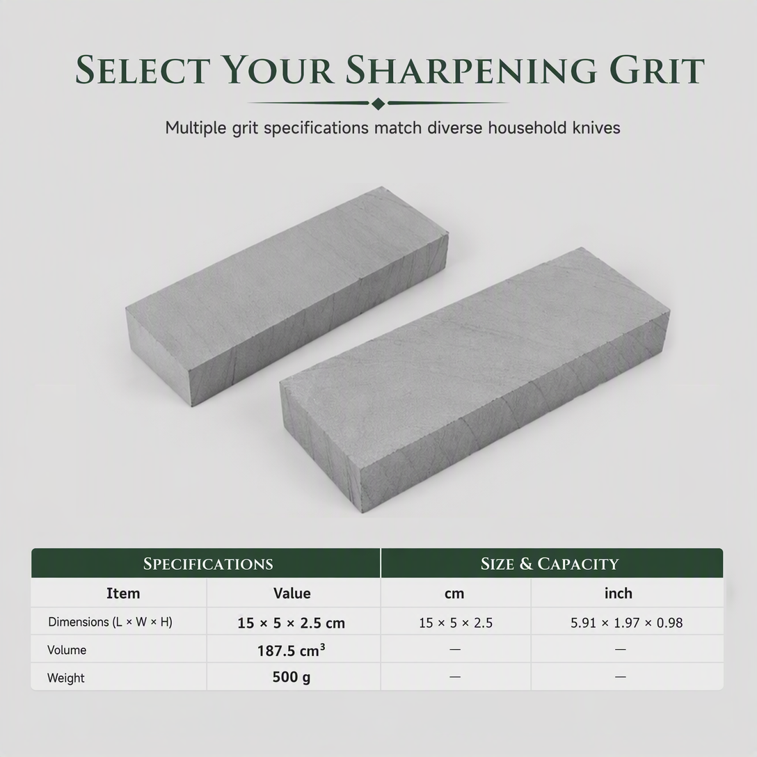 ⛰️ 50% RABATT! 🔪 Natur-Wetzstein 3000er – Grüne Slurry & einseitig für Messer ✨
