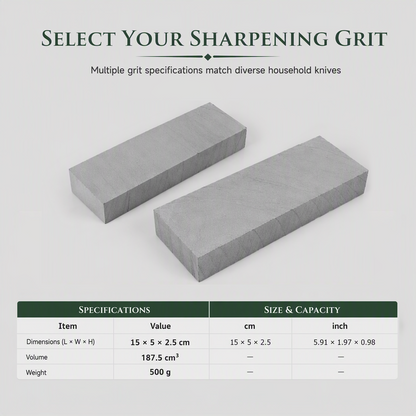 ⛰️ 50% RABATT! 🔪 Natur-Wetzstein 3000er – Grüne Slurry & einseitig für Messer ✨