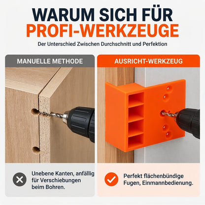 📢📢Kaufe 1, erhalte 1 gratis！！⏰Montagepositionierer für Seitenfüllplatten von Kleiderschränken und stufenförmige Positionierplatte für präzise Lochausrichtung