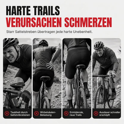 📢📢50% RABATT !!⏰Gefederte Sattelstütze für Fahrräder – Sanftes Fahrgefühl, Stoßdämpfung, robuste Bauweise 🛠️