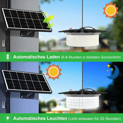 ☀️50% RABATT💡Verstellbares und wasserdichtes Solar-Hängeleuchten-Set