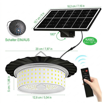 ☀️50% RABATT💡Verstellbares und wasserdichtes Solar-Hängeleuchten-Set