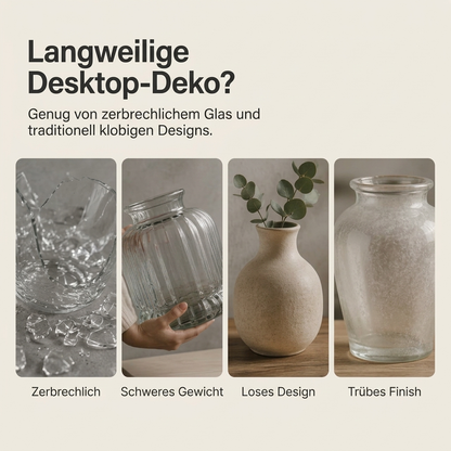 ✨🦋 Transparente Acrylvase mit Schmetterlingskunst-Motiv – Stilvolle Tischdeko