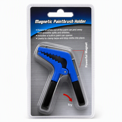 🧲 Magnetischer Malerpinsel-Clip mit beidseitiger Halterung & universeller Klemme – praktischer Farbpinselhalter aus Kunststoff 🖌️