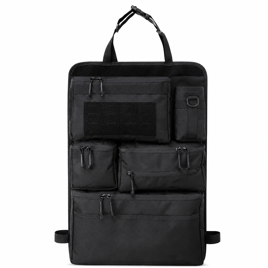 📢📢40% RABATT !!⏰Robuster taktischer Rücksitz-Organizer für Autos aus Nylon, Mehrfachtaschen-Aufbewahrungstasche mit Reißverschluss für SUVs