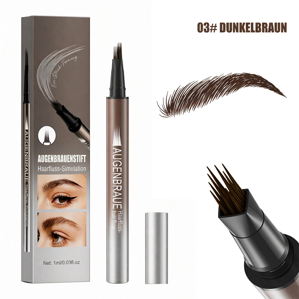 💫 Flüssiger Augenbrauenstift 🖌️ Feine Pinselspitze für präzises Augenbrauen-Makeup