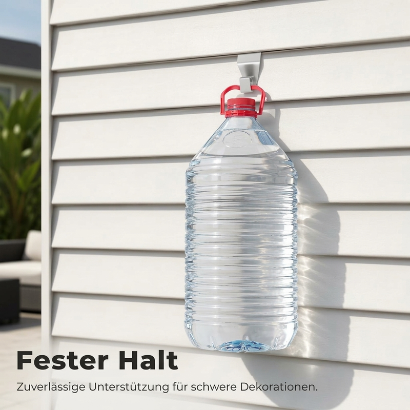 🧱 50 % RABATT! 🏠 Robuste Hakenhalterungen aus Edelstahl 304 für Vinylverkleidungen – bohrfreie Montage für Dekorationen im Außenbereich 🔩