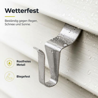 🧱 50 % RABATT! 🏠 Robuste Hakenhalterungen aus Edelstahl 304 für Vinylverkleidungen – bohrfreie Montage für Dekorationen im Außenbereich 🔩
