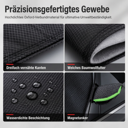 📢📢50% RABATT !!⏰Magnetische Auto-Frontscheibenabdeckung, verdickt, wasserdicht – Sonnenschutz und Schneeschutz mit reflektierenden Streifen