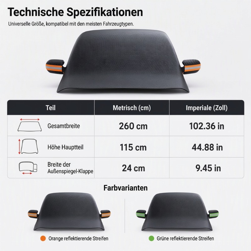 📢📢50% RABATT !!⏰Magnetische Auto-Frontscheibenabdeckung, verdickt, wasserdicht – Sonnenschutz und Schneeschutz mit reflektierenden Streifen