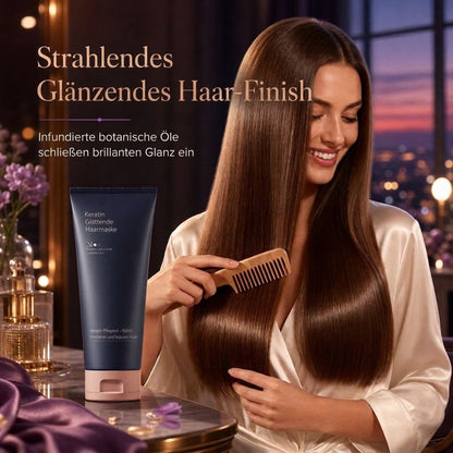 🧼 50 % RABATT 💇 Keratin Utjämnande Hårmask 320ml Pflegende und Reparierende Kur für trockenes, krauses und geschädigtes Haar 🧴