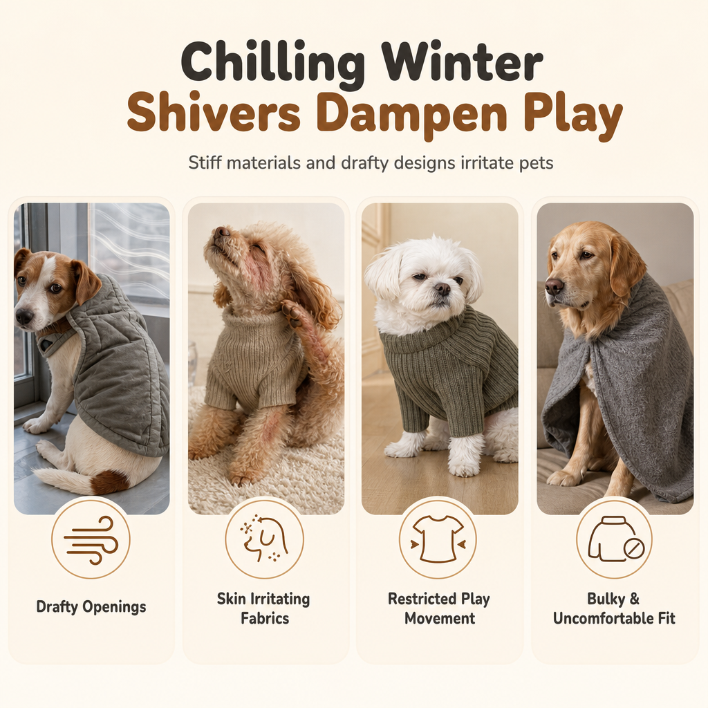 🧶 50 % RABATT 🐕 Warmes Weste-Pullover für Haustiere, hoher Kragen für kalte Tage ❄️
