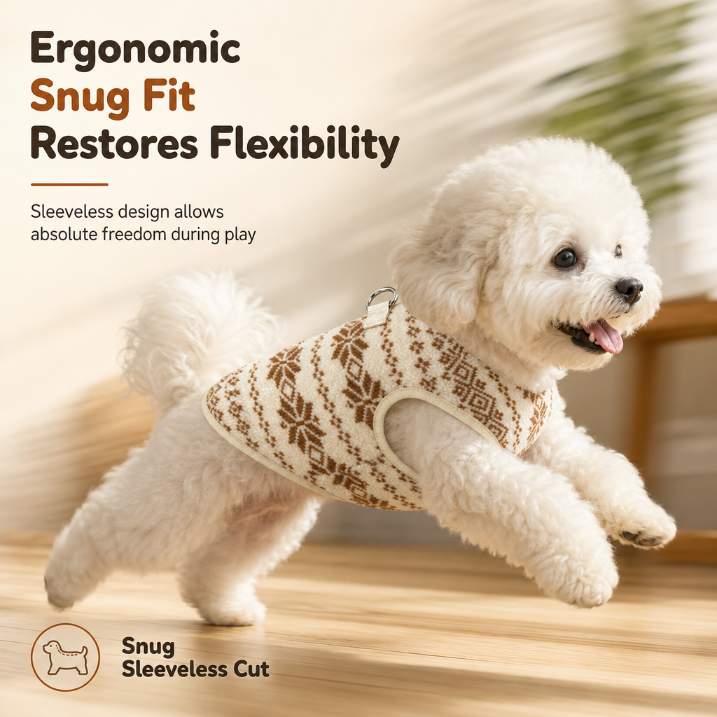 🧶 50 % RABATT 🐕 Warmes Weste-Pullover für Haustiere, hoher Kragen für kalte Tage ❄️