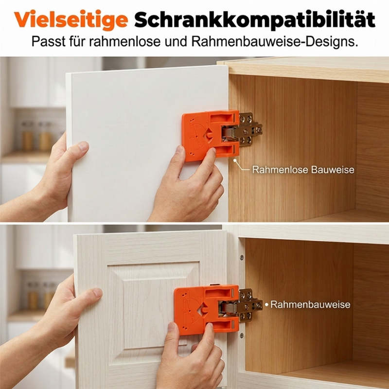 📢📢50% RABATT !!⏰Schranktür Scharnierbohrlehre & Montagewerkzeug